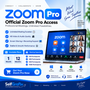 Zoom Pro Subscription Available