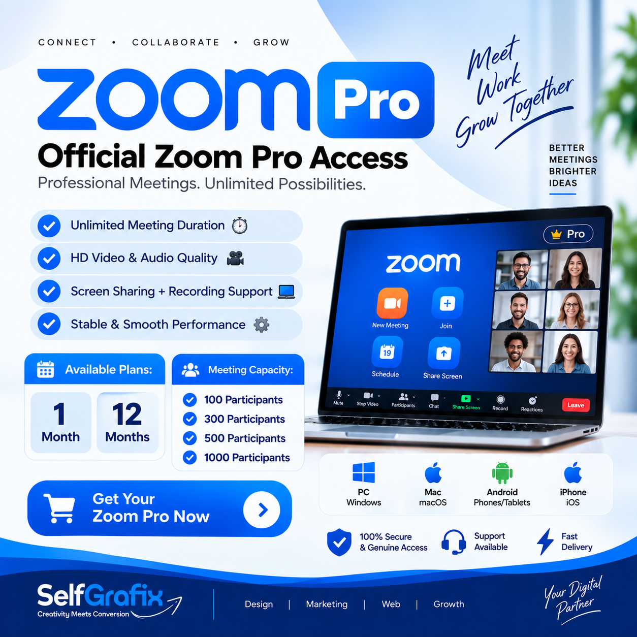 Zoom Pro Subscription Available Zoom Pro Subscription Available